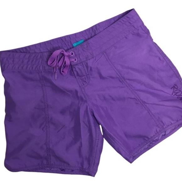 Rip Curl Pants - Juniors Rip Curl Purple Love N Surf 7” Boardie Athletic Shorts Size 7